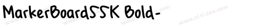 MarkerBoardSSK Bold字体转换